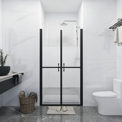 vidaXL Porta de duche ESG meio opaco (83-86)x190 cm