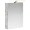 vidaXL Arm&aacute;rio de Espelho para Banheiro Cinzento 50 x 14,5 x 70 cm