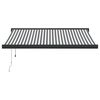 vidaXL Toldo retr&aacute;til 3x2,5 m tecido e alum&iacute;nio antracite e branco
