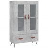 vidaXL Aparador alto 69,5x31x115 cm derivados de madeira cinza-cimento