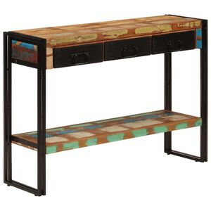 vidaXL Mesa consola 110x30x76 cm madeira recuperada maci&ccedil;a