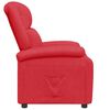 vidaXL Poltrona reclin&aacute;vel couro artificial vermelho