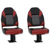 vidaXL Assentos de barco 2 pcs com pedestal rotativo a 360&deg;