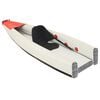 vidaXL Kayak insuflável 375x72x31 cm poliéster vermelho