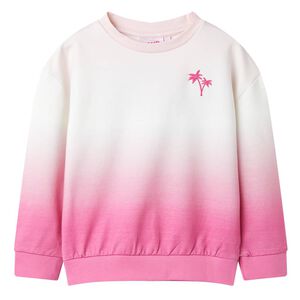 vidaXL Sweatshirt para crian&ccedil;a cor rosa-claro 116