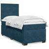 vidaXL Cama boxspring com colch&atilde;o 100x200 cm veludo azul