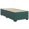 vidaXL Cama com molas/colchão 90x200 cm veludo verde-escuro