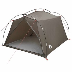 vidaXL Tenda t&uacute;nel 2 pessoa Marrom e Cinza