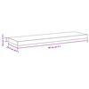 vidaXL Prateleiras parede suspensas 2 pcs 80x23,5x3,8cm MDF branco