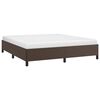 vidaXL Estrutura de cama 180x200cm couro artificial castanho