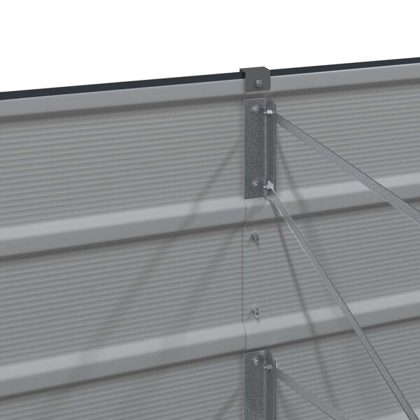 vidaXL Floreira Antracite 480 x 50 x 45 cm A&ccedil;o Galvanizado