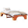 vidaXL Estrutura da Cama Marrom Cera 90 x 190 cm
