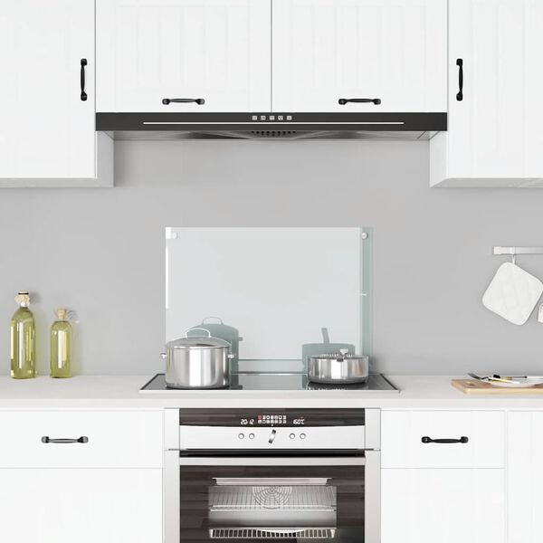 vidaXL Painel anti-salpicos cozinha 70x50 cm vidro temp. transparente
