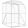 vidaXL Galinheiro Prateado 200 x 200 x 215 cm A&ccedil;o Galvanizado