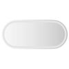 vidaXL Espelho de casa de banho com luzes LED oval 80x35 cm