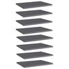 vidaXL Prateleiras para estante 8 pcs 40x30x1,5cm contraplacado cinza