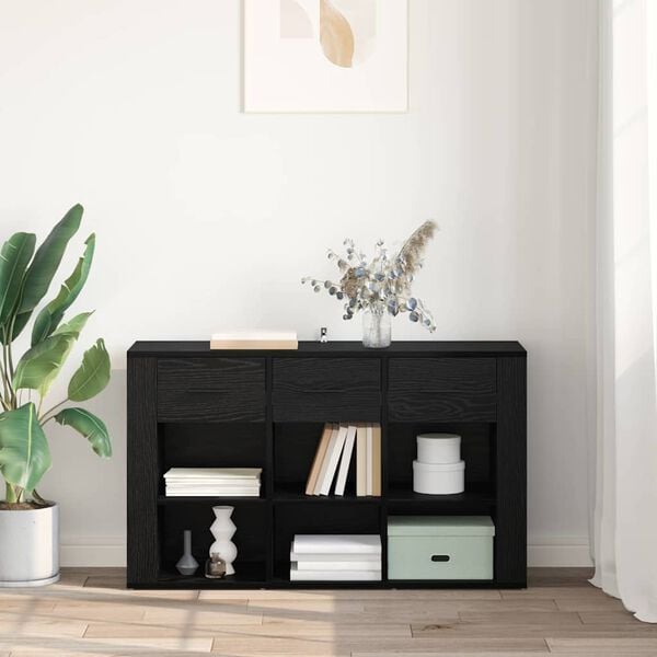 vidaXL Buffet Carvalho Preto 100 x 30 x 59,5 cm Madeira processada