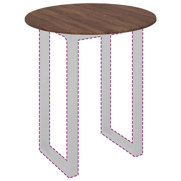 vidaXL Tampo de Mesa Carvalho castanho 80 x 80 x 1,5 cm