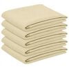 vidaXL Toalha de Mesa 5 unid. Retangular Branco Creme 110 x 160 cm