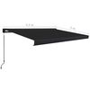 vidaXL Toldo manual com caixa 450x300 cm antracite