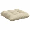 vidaXL Almofadas de Assento 4 pcs Creme 45 x 45 x 12 cm tecido