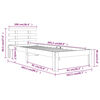 vidaXL Estrutura de cama 100x200 cm madeira maci&ccedil;a