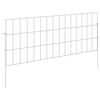 vidaXL Cerca de Jardim com Estacas 12 unid. 75 x 30 cm A&ccedil;o Galvanizado