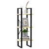 vidaXL Estante c/ 3 prateleiras 40x30x105 cm pinho maciço