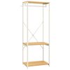 vidaXL Roupeiro 60x40x167 cm metal e contraplacado branco e carvalho