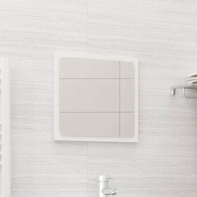 vidaXL Espelho de casa de banho 40x1,5x37 contrap. branco brilhante