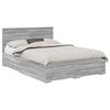 vidaXL Estrutura da Cama com gaveta Sonoma cinzento 140 x 190 cm