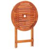 vidaXL 3 pcs conj. jantar exterior dobr&aacute;vel madeira eucalipto maci&ccedil;a