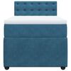 vidaXL Cama boxspring com colch&atilde;o 90x200 cm veludo azul