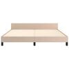 vidaXL Estrutura cama c/ cabeceira sem colch&atilde;o 180x200 cm cappuccino