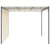 vidaXL Gazebo de jardim com cortina lateral 3x3x2,25m cor creme