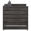 vidaXL 2 pcs conj. lounge jardim + almofad&otilde;es madeira impreg. cinzento