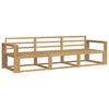 vidaXL Conjunto de Sof&aacute;s para Exterior 3 pcs Branco 257,5 x 83 x 73 cm