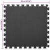 vidaXL Tapetes de Exerc&iacute;cio em Puzzle 12 pcs Preto 4,32 ㎡ Espuma EVA