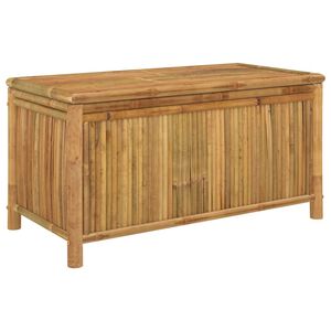 vidaXL Caixa de arruma&ccedil;&atilde;o para jardim 110x52x55 cm bambu