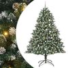vidaXL &Aacute;rvore de Natal Artificial Verde 240 cm PVC, Pl&aacute;stico e A&ccedil;o