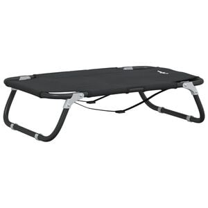 vidaXL Cama para c&atilde;es dobr&aacute;vel tecido oxford e a&ccedil;o antracite