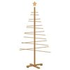 vidaXL &Aacute;rvore de Natal de Madeira com suporte Castanho 150 cm Bambu