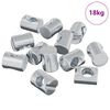 vidaXL Porcas de Barril 3462 pcs Prateado M6 x 13 mm Metal