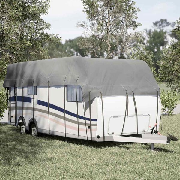 vidaXL Caravan capa de telhado 800x300 cm tecido n&atilde;o tecido cinzento