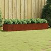 vidaXL Canteiro elevado de jardim 280x80x40 cm a&ccedil;o corten