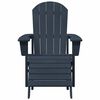 vidaXL Cadeira Adirondack Azul-marinho 74 x 82 x 92cm HDPE