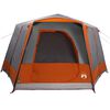 vidaXL Barraca Cabana com telhado Cinza e Laranja 333 x 317 x 194 cm