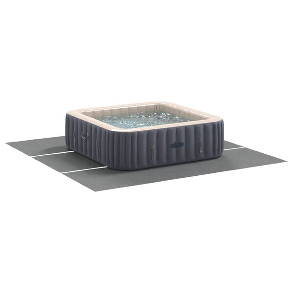 vidaXL Lona para Fundo de Piscina Cinzento-claro 396 x 396 x 0,1 cm