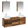 vidaXL Conjunto de M&oacute;veis para Banheiro 5 pcs Madeira antiga