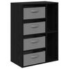 vidaXL Buffet Carvalho Preto 60 x 33,5 x 84 cm